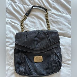 Vintage leather fossil bag, 2010